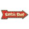 Signmission Santas Shop Arrow Decal Funny Home Decor 24in Wide D-A-8-999622 - alternate 1